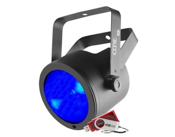 Chauvet DJ COREpar UV USB, profil lámpa, 1 COB LED (UV) 70W, DMX, D-Fi USB és IRC távvezérelhető