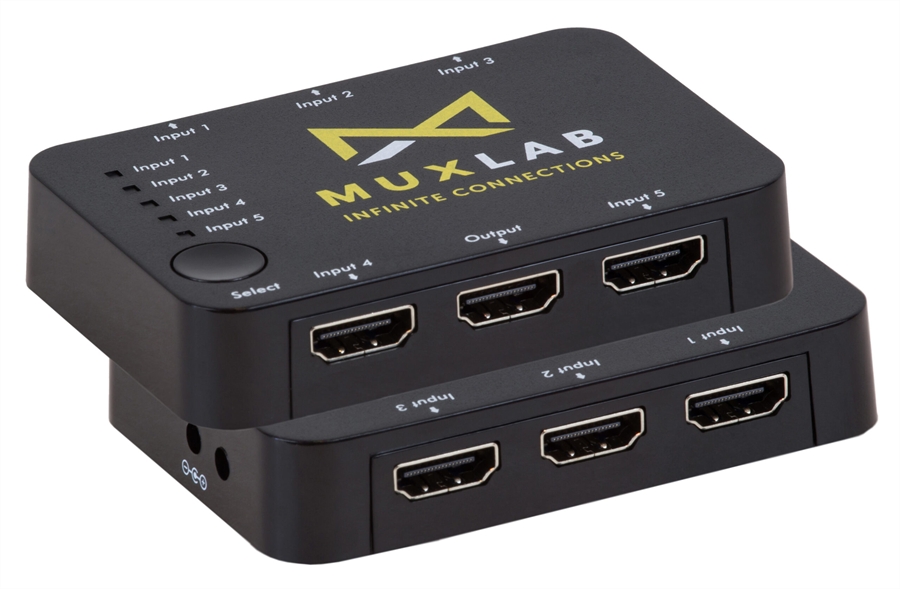 MuxLab HDMI 5×1 Switcher, 4K/60